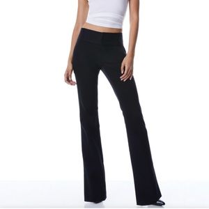 Alice + Olivia black signature bootcut pant